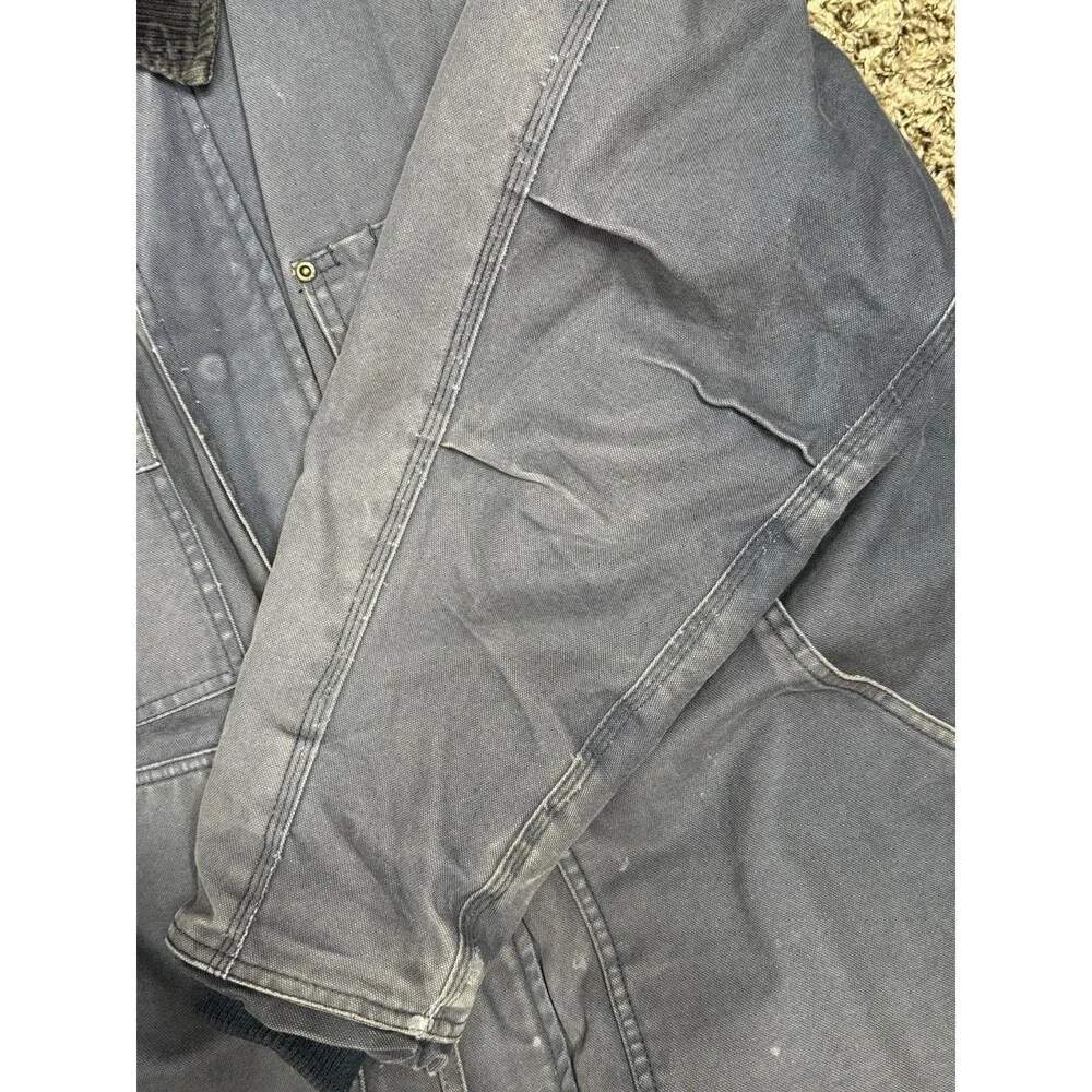 VTG Walls Blizzard Pruf Canvas Jacket Mens Large Chore Barn Work Distressed Coat - Picture 15 of 16